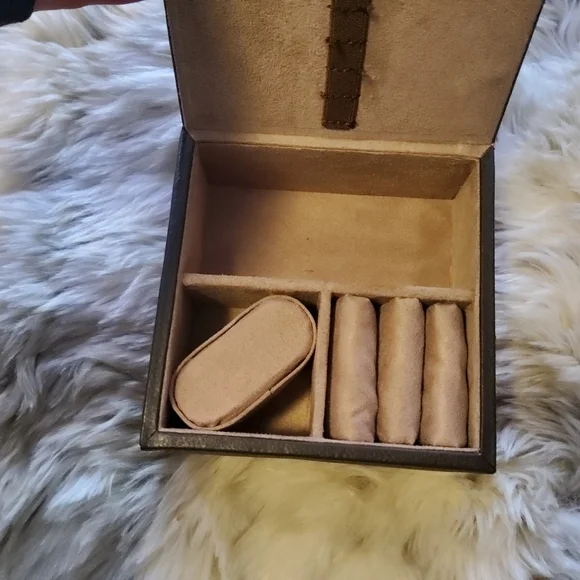 Pottery Barn Colby Leather Travel Box "Espresso" EUC - Picture 6 of 11